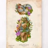 Codex Anatomicus Skull & Skeleton^Meniscus tear anatomy - Floral - Vintage
