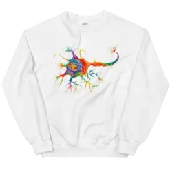Codex Anatomicus Sweatshirts^Neuron Unisex Sweatshirt - Watercolor