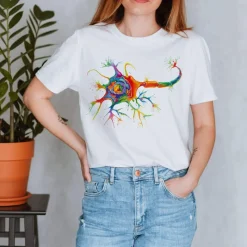 Codex Anatomicus T-shirts^Neuron Unisex T-Shirt - Watercolor