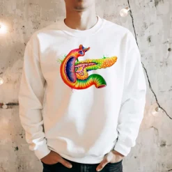 Codex Anatomicus Sweatshirts^Pancreas Unisex Sweatshirt - Watercolor