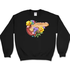 Codex Anatomicus Sweatshirts^Pancreas Unisex Sweatshirt - Floral