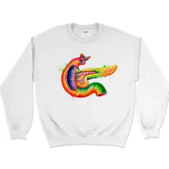 Codex Anatomicus Sweatshirts^Pancreas Unisex Sweatshirt - Watercolor