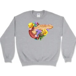 Codex Anatomicus Sweatshirts^Pancreas Unisex Sweatshirt - Floral