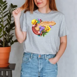 Codex Anatomicus T-shirts^Pancreas Unisex T-Shirt - Floral