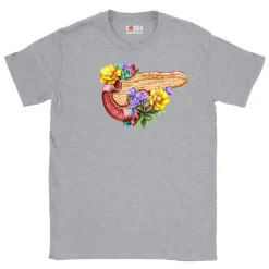 Codex Anatomicus T-shirts^Pancreas Unisex T-Shirt - Floral
