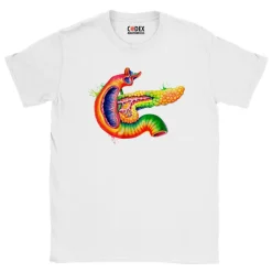 Codex Anatomicus T-shirts^Pancreas Unisex T-Shirt - Watercolor