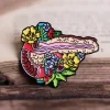 Codex Anatomicus Enamel Pins^Pancreas with flowers - Enamel pin