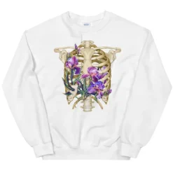 Codex Anatomicus Sweatshirts^Rib cage I Unisex Sweatshirt - Floral