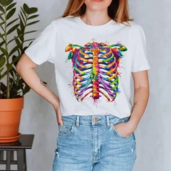 Codex Anatomicus T-shirts^Rib cage Unisex T-Shirt - Watercolor