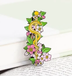 Codex Anatomicus Enamel Pins^Rod of Asclepius - Enamel pin