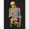 Codex Anatomicus Skull & Skeleton^Skeleton anatomy II - Floral - Black