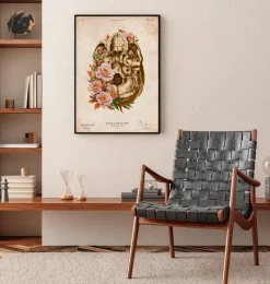 Codex Anatomicus Skull & Skeleton^Skull anatomy V - Floral - Vintage