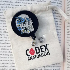 Codex Anatomicus Badge Reels^Skull badge reel