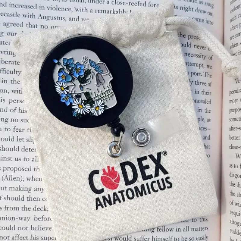 Codex Anatomicus Badge Reels^Skull badge reel