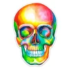 Codex Anatomicus Stickers^Skull sticker - Watercolor Splash