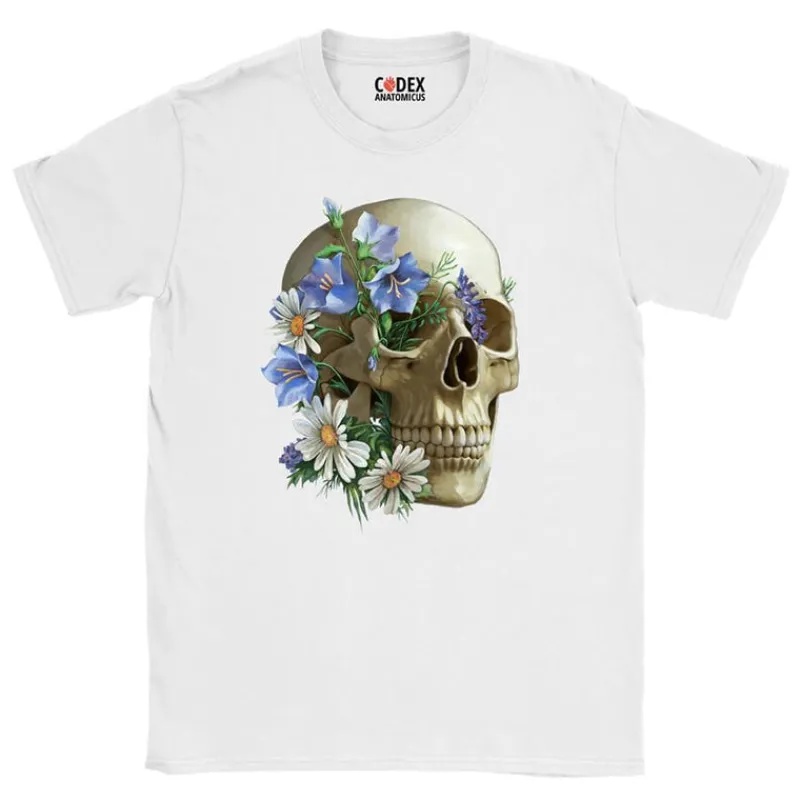 Codex Anatomicus T-shirts^Skull Unisex T-Shirt - Floral