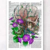Codex Anatomicus Skull & Skeleton^Skull with flowers - Dictionary page