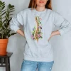 Codex Anatomicus Sweatshirts^Spine Unisex Sweatshirt - Floral