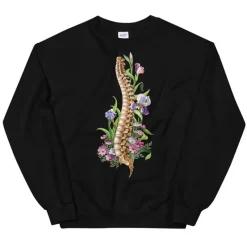 Codex Anatomicus Sweatshirts^Spine Unisex Sweatshirt - Floral