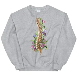 Codex Anatomicus Sweatshirts^Spine Unisex Sweatshirt - Floral