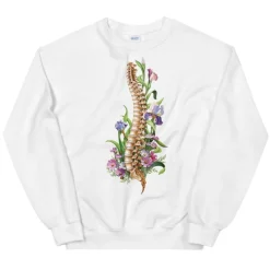 Codex Anatomicus Sweatshirts^Spine Unisex Sweatshirt - Floral