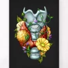 Codex Anatomicus Various Organs^Thyroid adenoma - Floral - Black