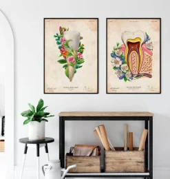 Codex Anatomicus Dental Anatomy^Tooth anatomy III - Floral - Vintage