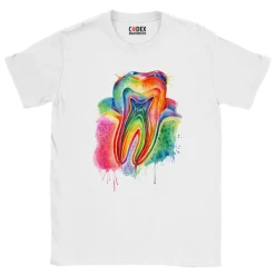 Codex Anatomicus T-shirts^Tooth Unisex T-Shirt - Watercolor