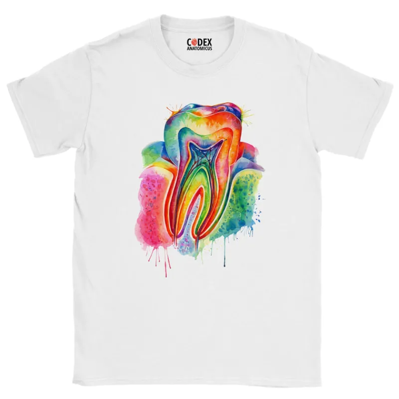 Codex Anatomicus T-shirts^Tooth Unisex T-Shirt - Watercolor