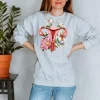 Codex Anatomicus Sweatshirts^Uterus Unisex Sweatshirt - Floral