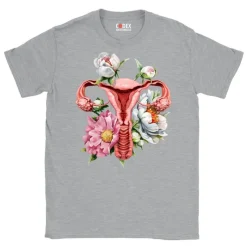 Codex Anatomicus T-shirts^Uterus Unisex T-Shirt - Floral