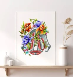 Codex Anatomicus Various Organs^Vocal cords - Floral - White