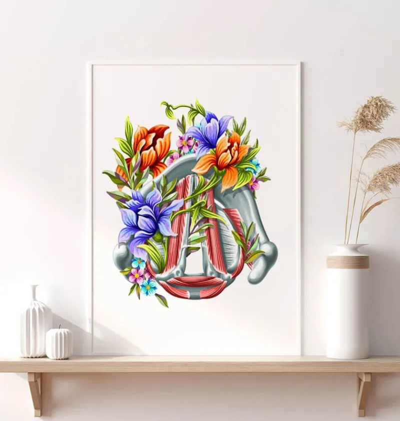 Codex Anatomicus Various Organs^Vocal cords - Floral - White