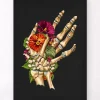 Codex Anatomicus Skull & Skeleton | Hands & Legs^Wrist fracture - Floral - Black
